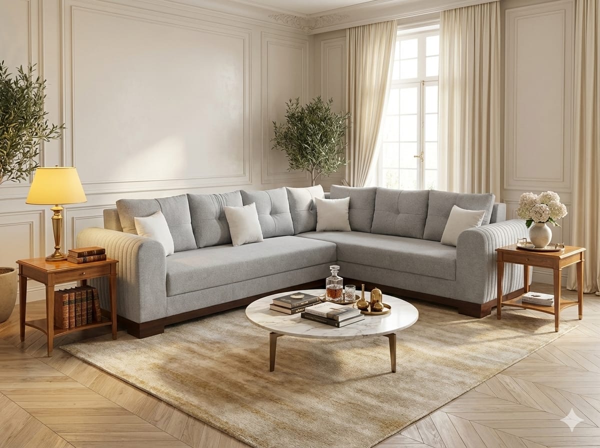 Minimalist L Shape Sofa